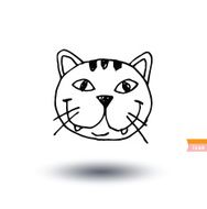cat icon vector illustration N35
