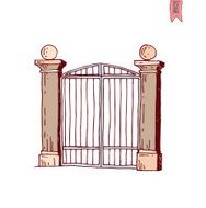 gate icon vector illustration N5