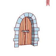 old Door icon illustration vector N9