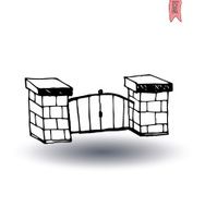 gate icon vector illustration N8