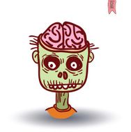 zombie cartoon character vector illustration N33