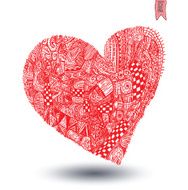hearts shapes hand drawn ornaments N2