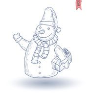 Snowman Vector Illustration N3