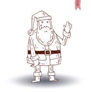Santa Claus Vector Illustration N7