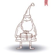 Santa Claus Vector Illustration N9