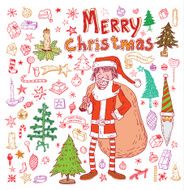 Doodle Christmas element vector illustration N4