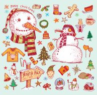 Doodle Christmas element vector illustration N5