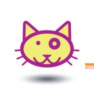 cat icon vector illustration N37