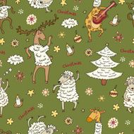 animal vector Christmas sheep