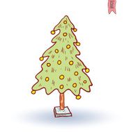 Christmas Tree Vector Illustration N10