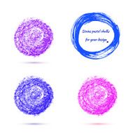 design elements pastel chalks N12