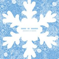 Vector purple lace flowers Christmas snowflake silhouette pattern frame card N2
