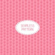 Vector seamless pattern of hand drawn flowers Doodle background N4