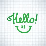 hello lettering N11