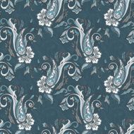 Colorful paisley pattern Ethnic design Seamless background ve N2