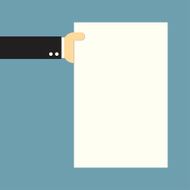 holding paper