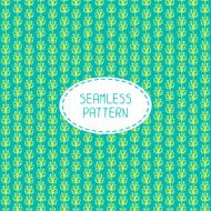 Vector seamless pattern of hand drawn flowers Doodle background N5