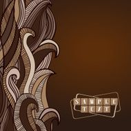 Abstract Chocolate Waves Background