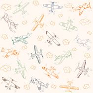 airplanes pattern color
