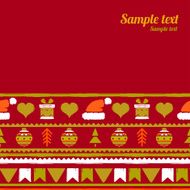 Christmas seamless boarders background