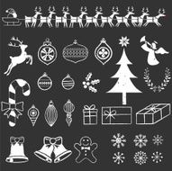 Chalkboard Christmas Elements
