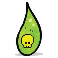 cartoon acid rain drop N2