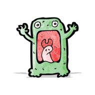 cartoon frightened frog N5