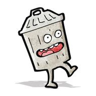 Cartoon Garbage Can N18