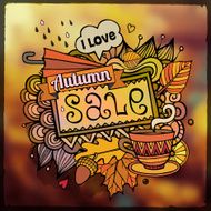 autumn sale blurred background N2
