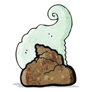 cartoon smelly dog poop