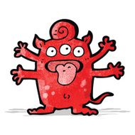 cartoon weird monster N15