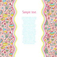 Tea party pattern background N9