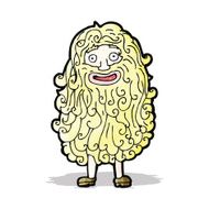 cartoon man with huge beard N2