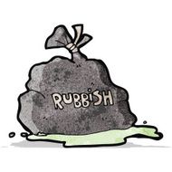 cartoon bag of garbage N4