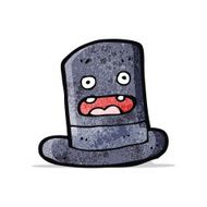 funny cartoon top hat N4