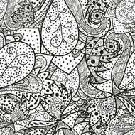 Seamless wave hand-drawn pattern N57