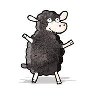 Black Sheep Cartoon N9