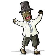 cartoon crazy homeless guy N2