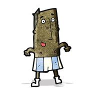 cartoon man in boxer shorts N13