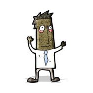cartoon tired man N6