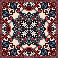 Traditional ornamental floral paisley bandanna You can use this N91