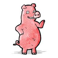 cartoon funny pig N3