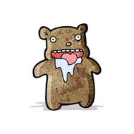 cartoon hungry little bear