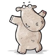 Cartoon Hippo N26