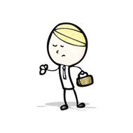cartoon sensible office worker N2