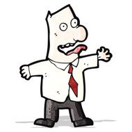 cartoon insane boss N6