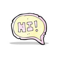 cartoon hi speech bubble N2