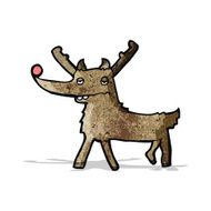 funny cartoon reindeer N9