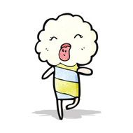 cute cloud head creature sticking out tongue N4