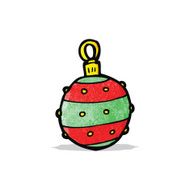 Cartoon Christmas Bauble N167